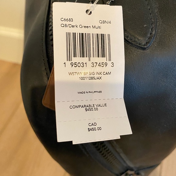 WESTWAY BACKPACK IN SIGNATURE CANVAS WITH CAMO PRINT (COACH C6683) - Picture 4 of 7